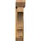 Ekena Millwork Balboa Slat Rough Sawn Bracket w/ Offset Brace, Western Red Cedar, 6"W x 28"D x 28"H BKT0604X28X28BOA06RWR - alternate 2